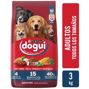 Comida para Perros DOGUI Adulto Bolsa 3Kg