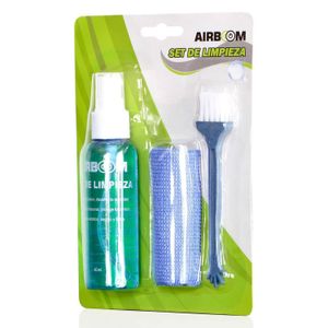 Kit de limpieza paño, cepillo y limpiador Airboom 3 en 1