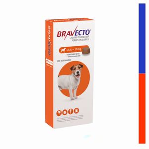 Antipulga para perros Bravecto 250 Mg - 1 Tableta - 4.5 A 10 Kg