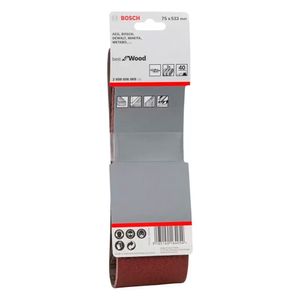 Lija de Banda Bosch 3"X21" Gr 40 x3 Unidades Best for Wood