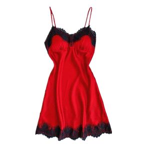 Pijama Satin Dama Rojo L