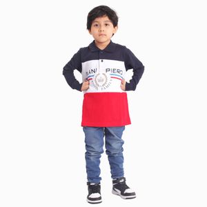 Polo Piero Biani Manga Larga Cuello Camisero Algodón Jersey Niño