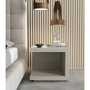 Velador Contemporáneo Aidaá Blanco 51cm