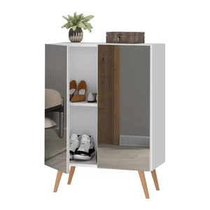 Zapatera con Espejo Bonno Patzi Blanco