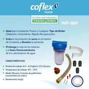 Kit de Filtro de agua Coflex Antisarro WF-180