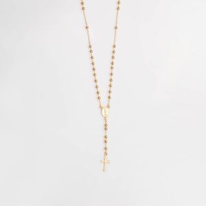 Collar Adria Rosario Plata en Oro Amarillo