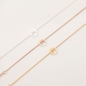 Pulsera Adria Violetta Plata en Oro Rosado