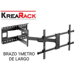 Rack para Tv Plegable Giro Completo de 40 A 80" Premium Negro