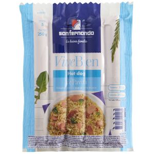 Hot Dog de Pavita SAN FERNANDO Paquete 250g