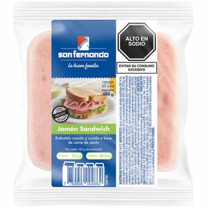 Jamón Sándwich SAN FERNANDO Bolsa 490g
