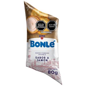 Queso Fundido BONLÉ Jamón Sachet 80g