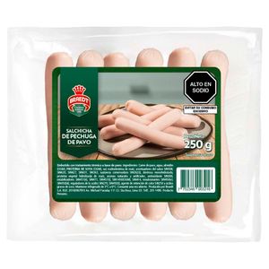 Salchicha BRAEDT Pechuga de Pavo Paquete 250g