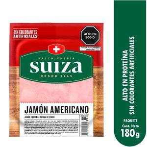 Jamón Americano SALCHICHERÍA SUIZA Paquete 180g