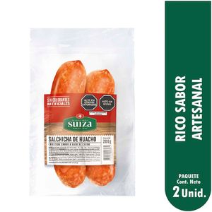 Salchicha de Huacho SALCHICHERÍA SUIZA Paquete 200g