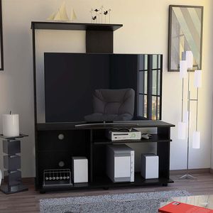 Centro de entretenimiento Magallanes negro 50" Tuhome