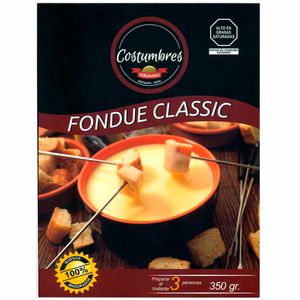 Salsa de Queso Fondue COSTUMBRES PERUANAS Caja 350g