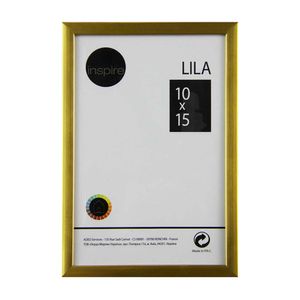 Marco de fotos dorado lila 10x15cm Inspire