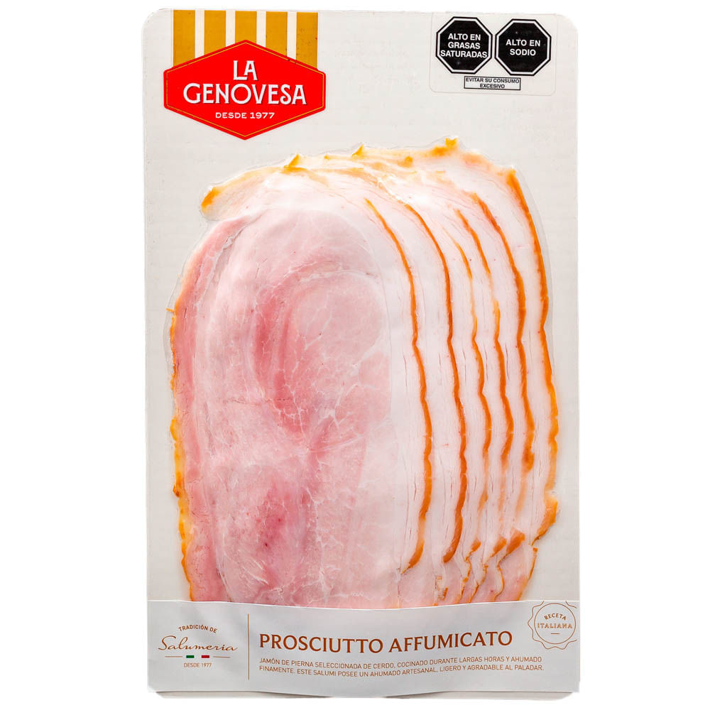 Prosciutto Affumicato LA GENOVESA Paquete 120g Real Plaza