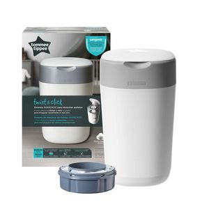 Tacho Para Desechar Pañales Sistema Twist & Click Blanco