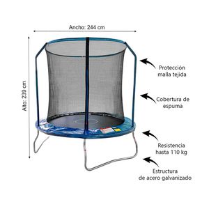Cama saltarina 2.44m Game Power
