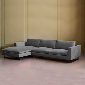 Seccional Izquierdo Home Premium Veronica Gris Oscuro