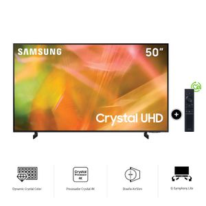 Televisor Samsung Crystal 50" UHD 4K Smart Tv UN50AU8000GXPE
