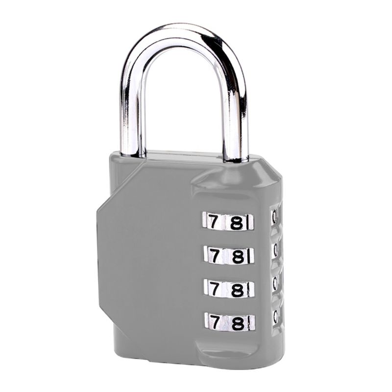 Candado con Clave de 4 Dígitos Plomo Real Plaza