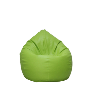 Puff Palmo Burbuja Mediano Ultra Cuero Verde Claro