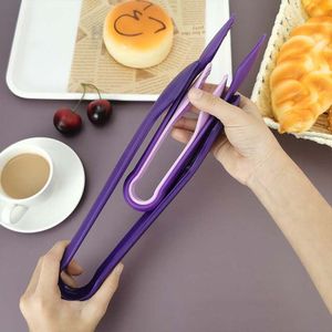 Juego de 3 pinzas clip de plástico de silicona para ensalada