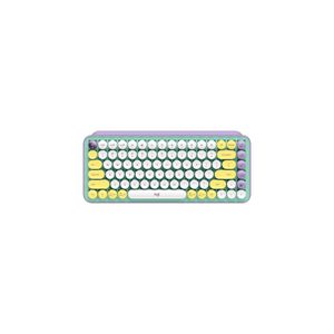 Teclado Logitech Pop Keys Multi-Device Wireless Fresh Vives Lila Green