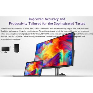 Monitor BenQ PD3220U DesignVue Designer 31.5&quot; 16:9 HDR 4K IPS