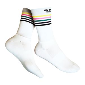 Calcetines de bicicleta para hombre y mujer Tomtop Y19514W Blanco