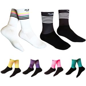 Calcetines de bicicleta para hombre y mujer Tomtop Y19514W Blanco