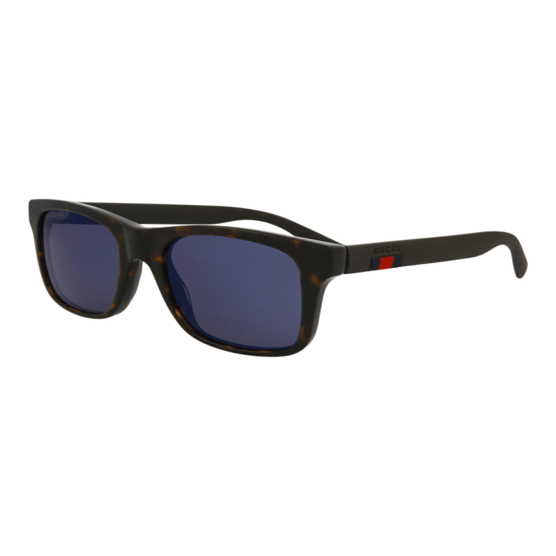 Lentes de Sol con Montura Cuadrada Gucci GG0008S 30000955 003 para Hombre en Marron Habana Azul Real Plaza