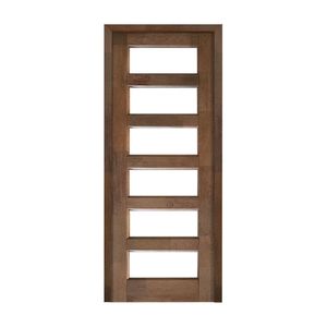 Puerta vidriada Alcala 85cm + marco + 4 bisagras