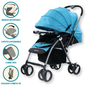 Coche Cuna Power Kids Smart Celeste