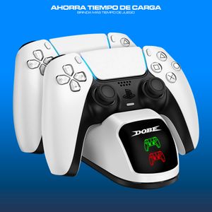 Cargador para Mandos Ps5 Estación de Carga Ps5 Blanco