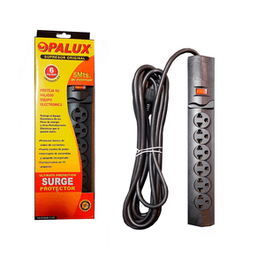 Supresor de Picos 6 Tomas Opalux 5 Mts 16awg