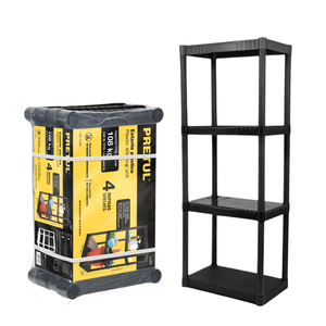 Estante Plástico de 4 Niveles 123cm Pretul Est-4p