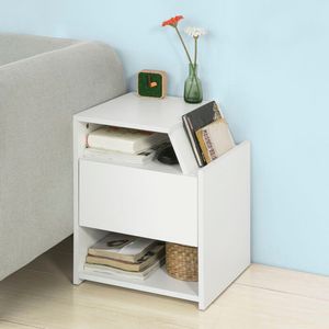 Velador Minimalista Blanco Utopía 60cm