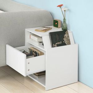 Velador Minimalista Blanco Utopía 60cm