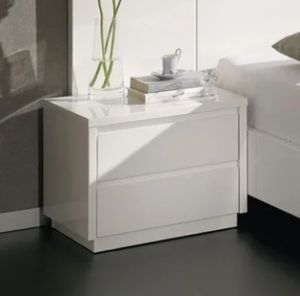 Velador Contemporáneo Minimalista Poré Blanco 60cm
