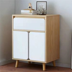 Mesa Lateral Minimalista Kai Marrón 70cm