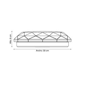 Plafón led Safiro 36W blanco 3 luces