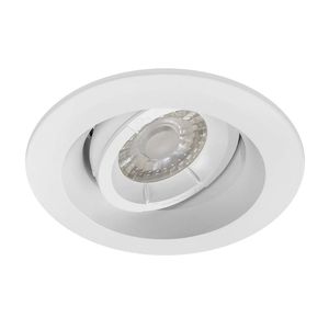 Spot circular + led GU10 8W 30k 500lm IP20 Wh