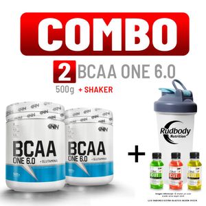 Combo Innovate Nutrition - 2 Bcaa One 6.0 500gr Naranja + Shaker