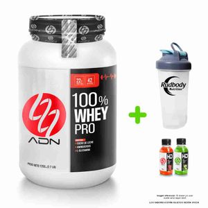 Proteína ADN Nutrition 100% Whey Pro 1200gr Chocolate + Shaker