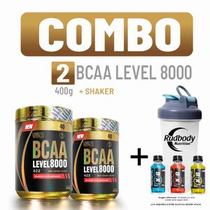 Combo Level Pro - 2 Bcaa Level 8000 400gr Blueberry + Shaker