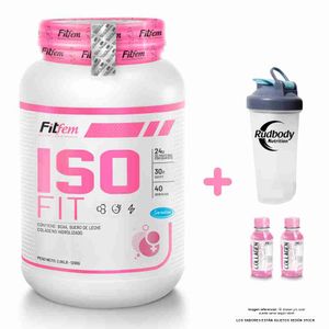 Proteína Fitfem Iso Fit 1200gr Chocolate + Shaker