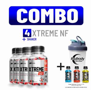 Combo Universe Nutrition - 4 Xtreme NF 66 Caps + Shaker